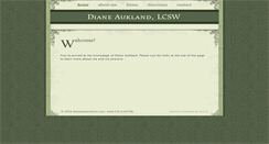 Desktop Screenshot of dianeauklandlcsw.com